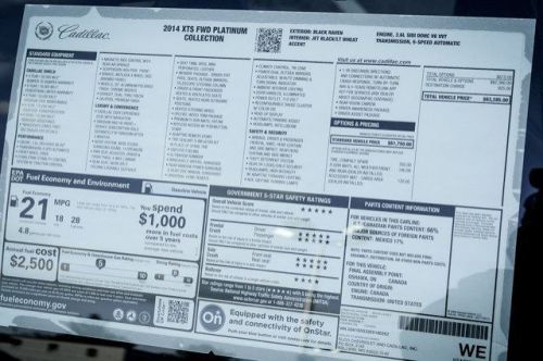 2014 Cadillac XTS Platinum, US $63,285.00, image 22