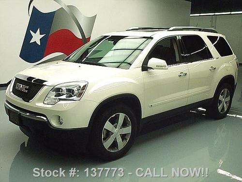 2009 gmc acadia slt dual sunroof htd leather hud 52k mi texas direct auto