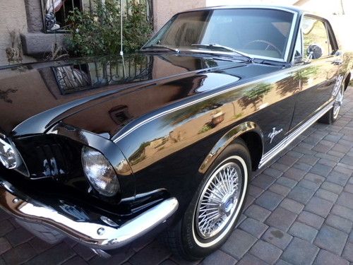 1966 ford mustang coupe with air-conditioning in great shape with rare colors!