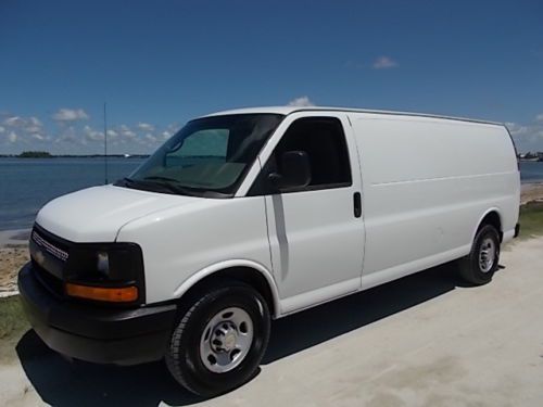 11 chev express 3500 extended cargo - one owner florida van - power equipped