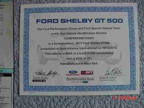 2011 Ford Shelby Cobra, US $47,990.00, image 5