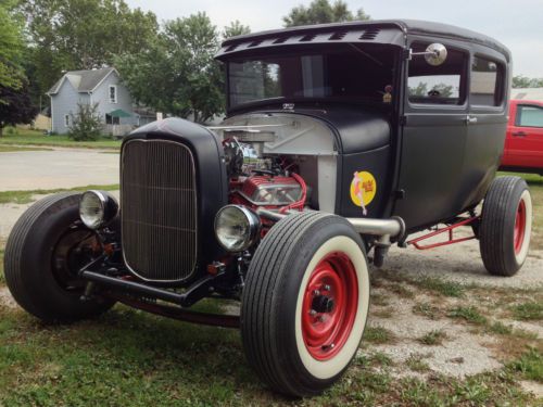 1929 ford model a 2 door all steel - classic street rod hot rod rat rod custom