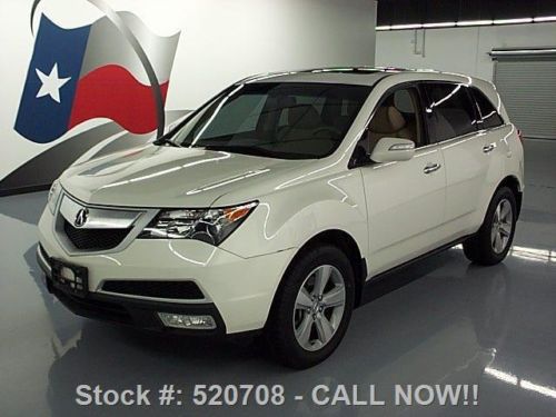 2010 acura mdx sh-awd sunroof rear cam htd seats 54k mi texas direct auto