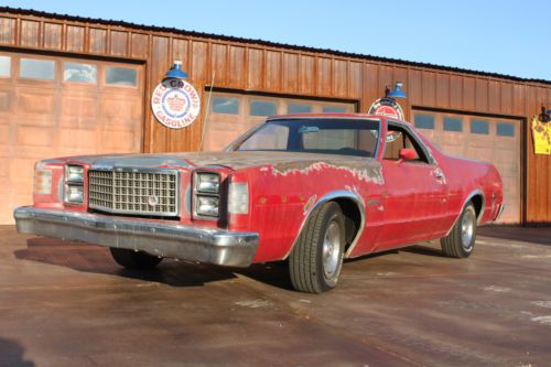 1979 ford ranchero original paint desert barn find great patina runs great!!