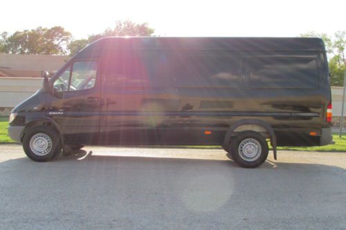 Sprinter cargo low miles extended raised roof shc