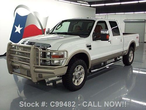 2008 ford f250 king ranch crew v10 4x4 leather 20&#039;s 62k texas direct auto