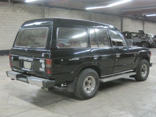 1986 Toyota Land Cruiser GX base 6 cyl diesel 5 speed manual Black/Tan Sunroof, image 7