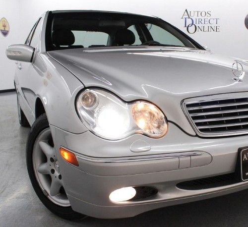We finance 2004 mercedes-benz c240 clean carfax hids htdsts mroof kylssent cd