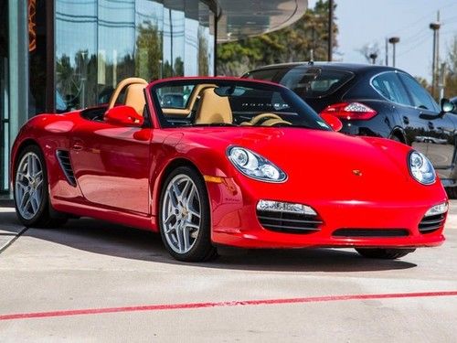 2010 porsche boxster s red 6 speed 19 wheels pasm sport chrono bose lsd 39k mi