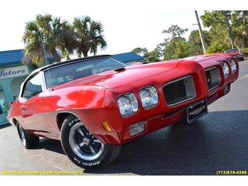 1970 classic pontiac gto convertible 455 ci ho  automatic 2012 restoration