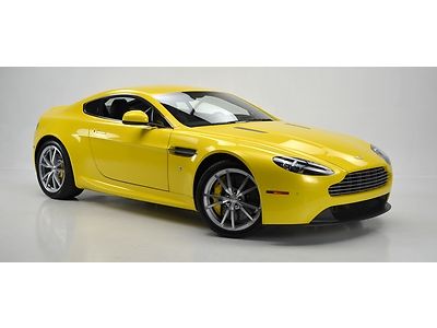 2012 Aston Martin V8 Vantage Coupe Sportshift II Sunburst Yellow Obsidian Black!, US $141,355.00, image 2