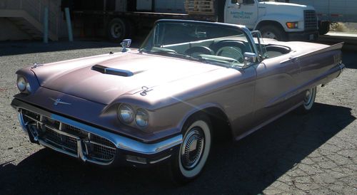 1960 ford thunderbird convertible 80,000 original miles *tons of pictures*