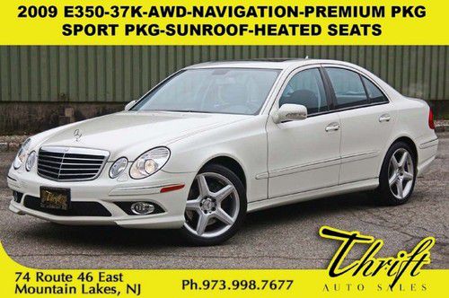 09 e350-37k-awd-navigation-premium pkg-sport pkg-sunroof-heated seats