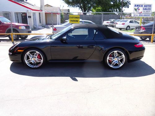 2008 porsche 911 carrera s convertible 2-door 3.8l "triple black beauty"