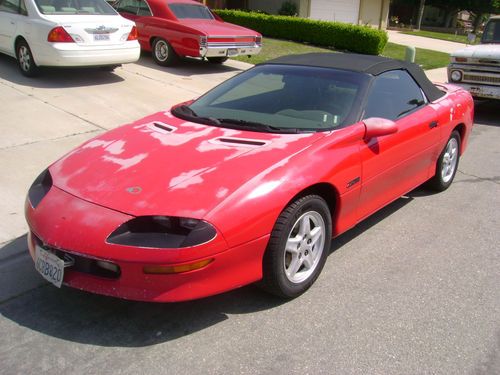 1996 chevrolet camaro z28 convertible 5.7l lt1 automatic air p/w/dl no reserve!!