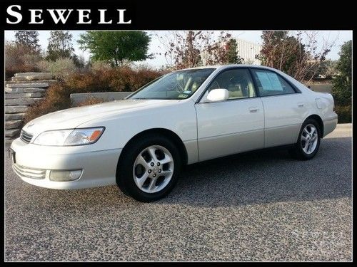 2000 lexus es300 diamond white pearl leather sunroof cd mint condition