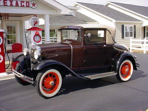 Restored 1930 ford model a sport coupe w/rumble seat aaca senior winner