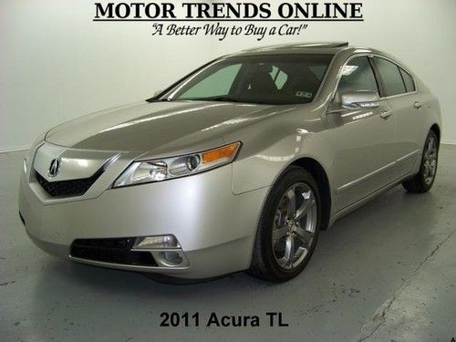 Sh-awd navigation rearcam tech pkg sunroof bluetooth htd seats 2011 acura tl 41k