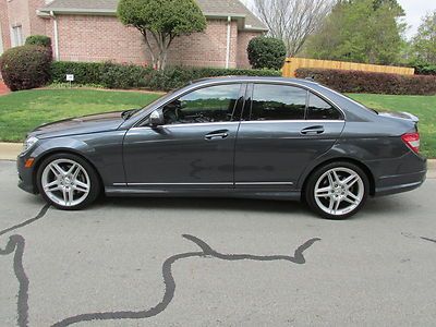 08 benz c350 sport package 1-owner leather navigation amg alloy wheels
