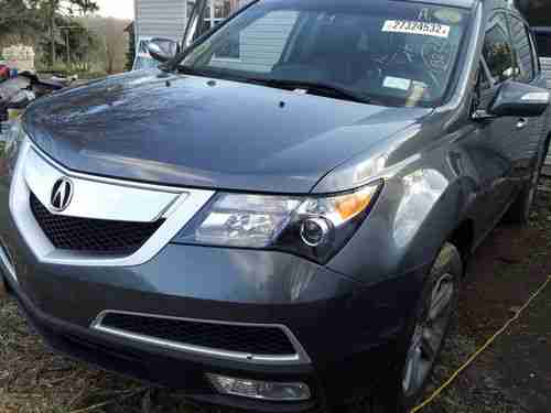 2011 MDX Tech Package Gray flood vehicle with MV907 certificate 7 Seater 3rd row, image 7