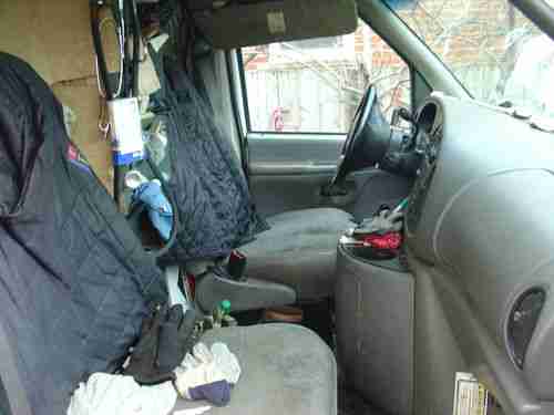 1998 E 250 Ford Van Work Truck Tool Storage Shelves Furnace Plumbers Truck Runs, image 12