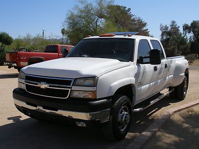 2006 CHEVY C3500 LT CREWCAB DUALLY 2WD LTHR LOADED DURAMAX DIESEL XCLEAN ARIZONA, image 8