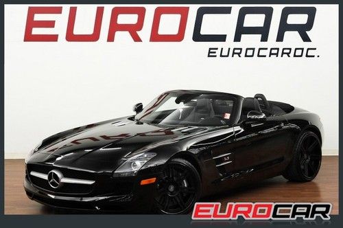 Sls roadster amg dpe forged wheels black metallic one owner ca car navi optioned