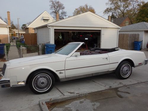 1983 buick riviera white convertable