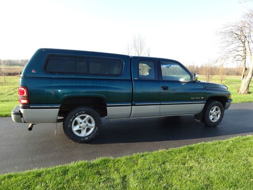 1996 dodge ram 1500 base extended cab pickup 2-door 5.2l vgc 2wd 101k green