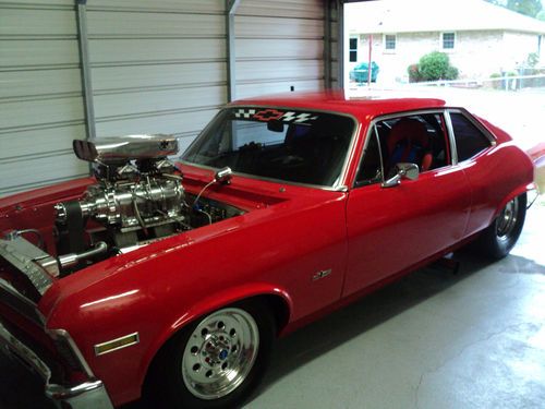 1972 chevrolet prostreet nova, 358 blower motor, 750 hp