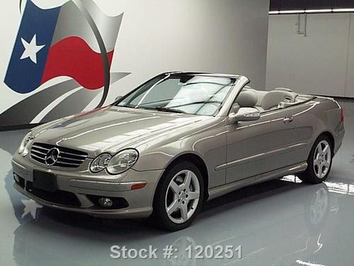 2005 mercedes-benz clk500 convertible leather nav 60k texas direct auto