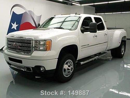 2011 gmc sierra 3500 denali crew 4x4 diesel drw nav 35k texas direct auto