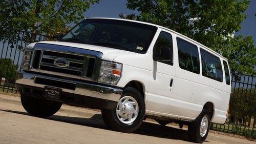 2011 ford e-350 e-series 15 passenger van aux. jack rear a/c flex fuel