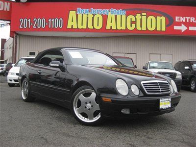 2002 mercedes benz clk 320 carfax certified w/service records leather blk/blk