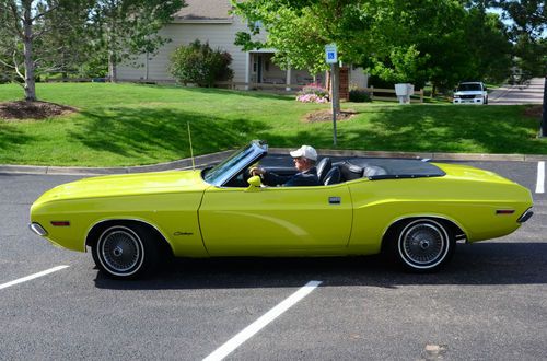 1971 dodge challenger citron yella convertible 2-door 6.3l (rare)