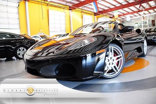 07 ferrari f430 spider f1 21k-miles daytona-seats scuderia-shields xenon 19s