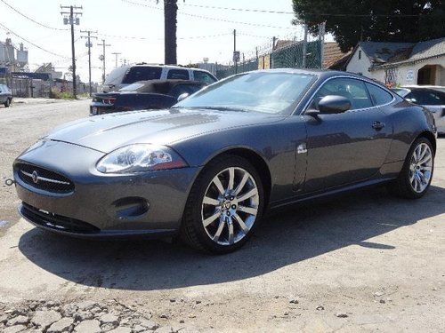 2007 jaguar xk coupe damaged rebuilder runs! cooling good low miles loaded l@@k!