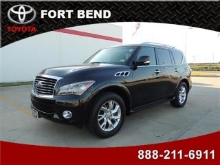 2012 infiniti qx56 4wd backup camera bluetooth rear entertainment navigation