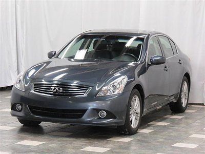 2011 infiniti g37x awd 22k wrnty cam 6cd mroof heated leather loaded