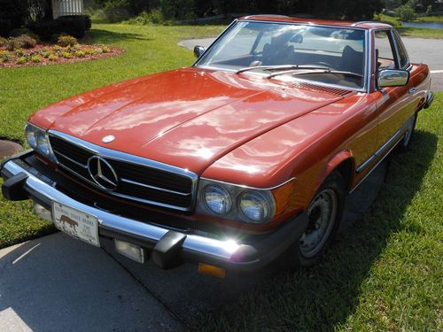 Like new 1979 mercedes-benz 450 sl -- estate sale item - never in the rain