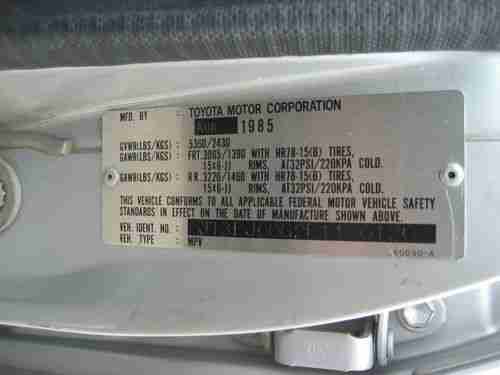 1985 Toyota Land Cruiser Base Sport Utility 4-Door 4.2L, image 7