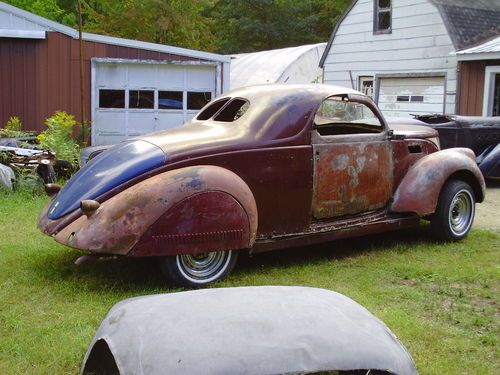 1937 lincoln zephyr 3w coupe plus 37 zephyr parts car rat hot rod project v12