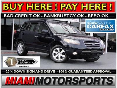 We finance '07 hyundai suv "1 owner" leather pkg am/fm/mp3 decoder pwr steering