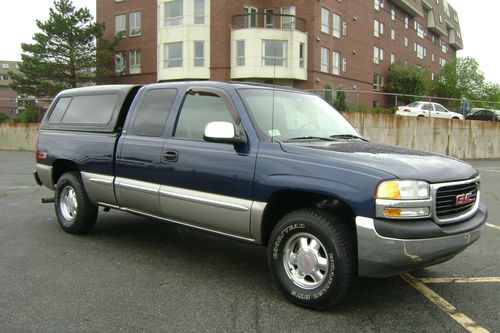 1999 gmc sierra sle z71 extended cab pickup 4x4 v8 auto low miles 107k! no rsrv!