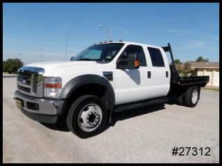 '09 6.8l v10 f550 xlt crewcab 9' new flatbed dually truck- we finance!