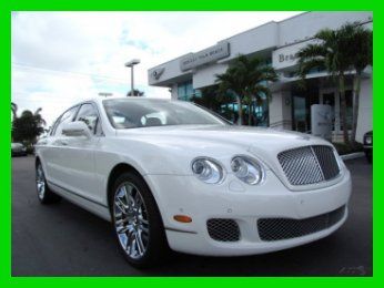 10 glacier white 6l w12 twin turbo awd sedan *veneer picnic tables *navigation