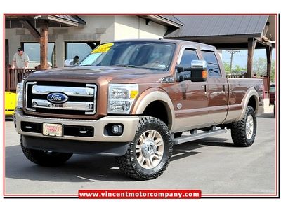 2011 ford f350 king ranch diesel 4x4 crewcab leather clean vincent motor company