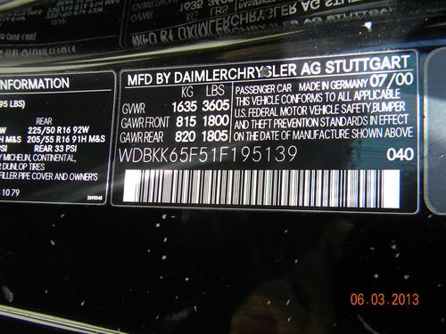 2001 Mercedes-Benz SLK 320 Black, US $13,950.00, image 9