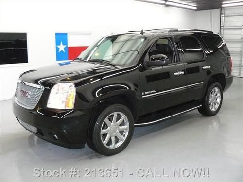 2008 gmc yukon denali awd sunroof nav rear cam dvd 46k texas direct auto