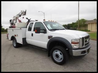 F550 4x4 6.4 diesel 9' caseco stellar crane pumps f-550 service body utility